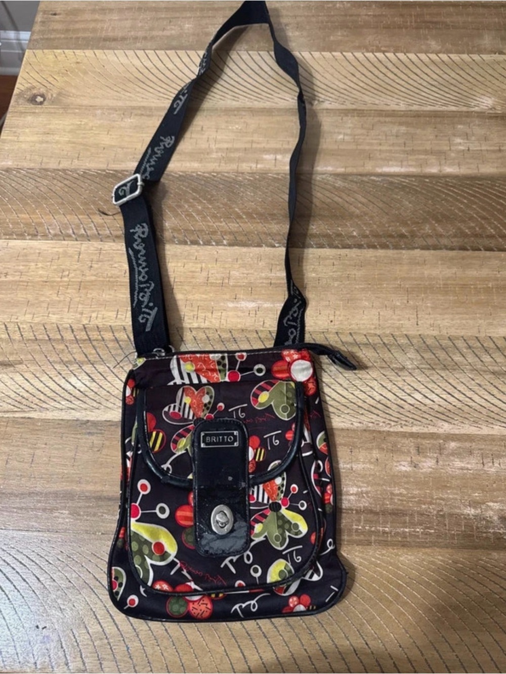 Black Multi-Color Woman’s Crossbody Bag